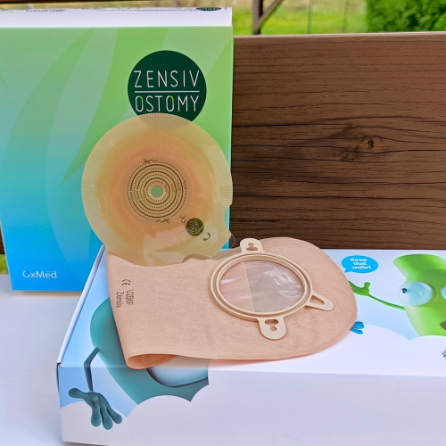 Oxmed płaska płytka stomijna bazowe wsparcie w systemie dwuczęściowym